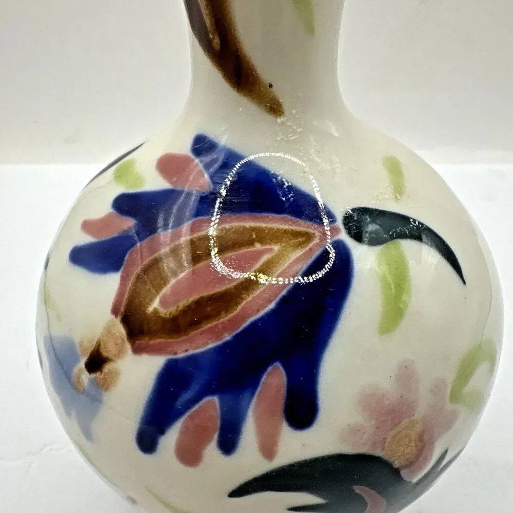 Stunning Zsolnay Hungary Porcelain Hand Painted Floral Flowers Vase numbered